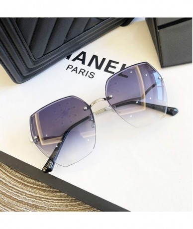 Rimless Fashion Rimless Sunglasses Gradient Accessories - CZ197T9E338 $34.08