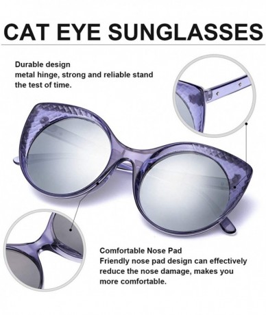Oversized Oversized Mirrored Sunglasses for Women/Men- Polarized Sun Glasses with 100% UV400 Protection - C4199DAGYDM $19.20