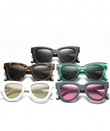 Cat Eye Fashion Cat Eye Sunglasses Women Luxury Er Vintage Sun Glasses Female Gafas De Sol Uv400 - Black - CZ198AHAMHY $21.74