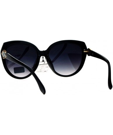Butterfly Womens Butterfly Frame Sunglasses Drusy-Like Decor Fashion Shades UV 400 - Black - CZ18564CYT5 $9.59