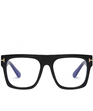 Square Stylish Blocking Computer Eyewear Relieve Headaches - Black - CU1992XNRZI $22.48