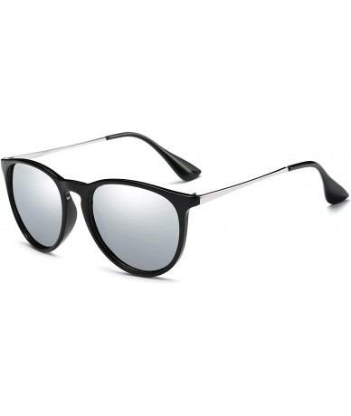 Round Vintage Round Polarized Sunglasses for Women Classic Retro Designer Style 100% UV400 Protection Eyewear - C318WL8XD40 $...