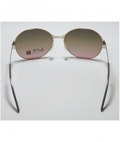 Oversized 7266l Womens/Ladies Round Full-rim Polarized Lenses Flexible Hinges Sunglasses/Eyewear - Gold / Gray - C211Z11JIXZ ...