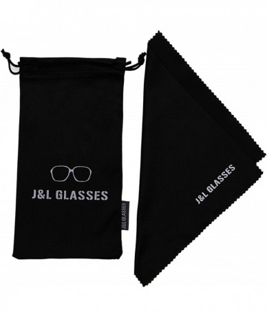 Round Classic Half Frame Sunglasses Fashion Eyeglasses for Men Women - Gold-green - CE18SMRU7H2 $20.24