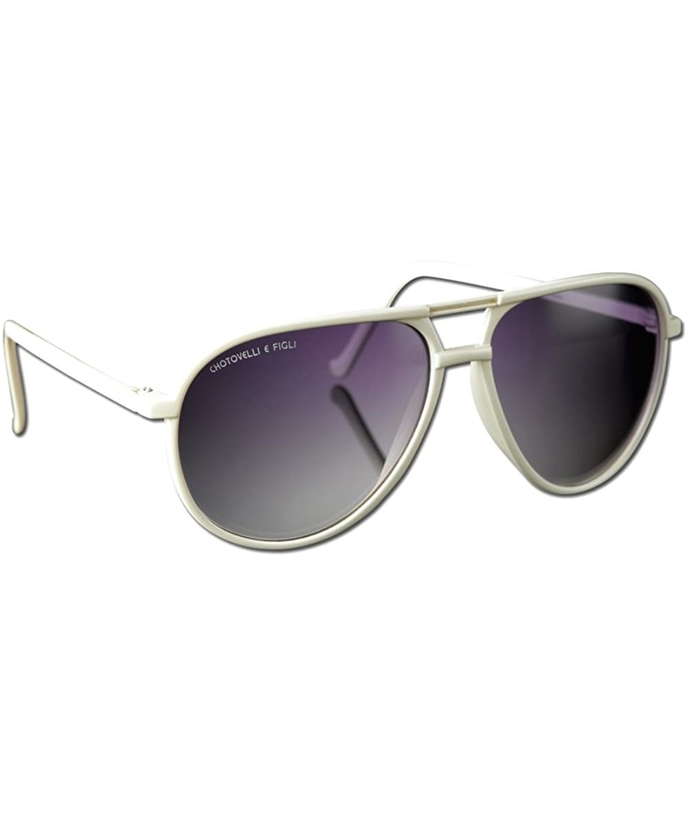 Round Polarized 80's Retro Classic Stylish Aviator Sunglasses for Men Women - CN127PSQJID $51.53