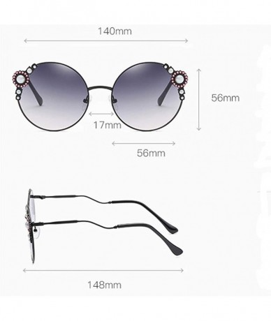 Wrap Women Vintage Round Frame Sunglasses Retro Eyewear Fashion Radiation Protection Sunglasses New - Khaki - CD18SX8MOKE $11.55