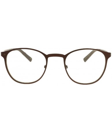 Round "The Buber" Blue Light Blocker Readers - Chocolate Brown - CD18S6M2SQY $54.74