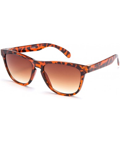 Square Men's Fashion Thin Temple Sunglasses - Tortoise - CE11KTD3EIP $19.95