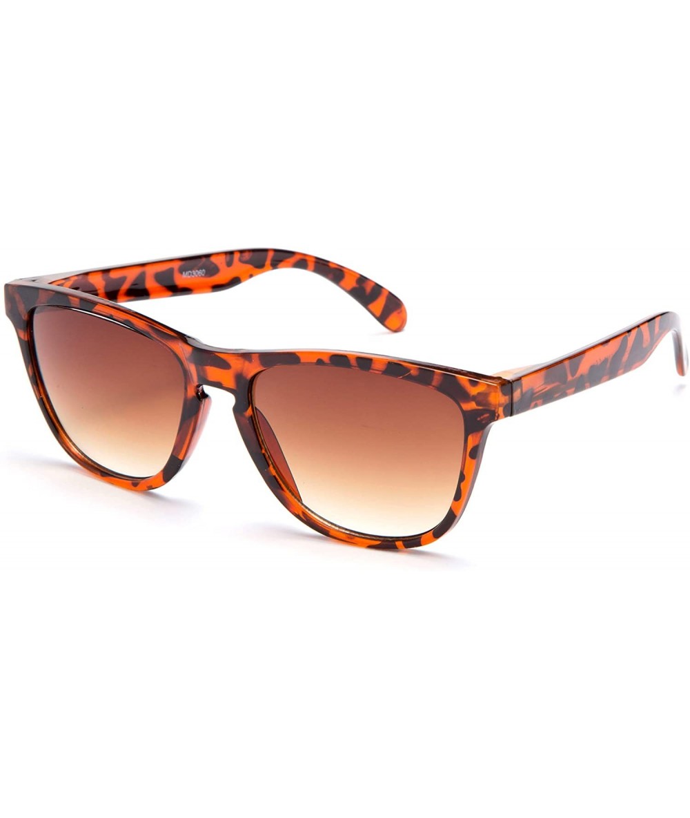 Square Men's Fashion Thin Temple Sunglasses - Tortoise - CE11KTD3EIP $8.84
