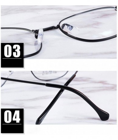 Rectangular Anti Blu ray Presbyopia Glasses Radiation - Black - C218M3T4SAU $56.43
