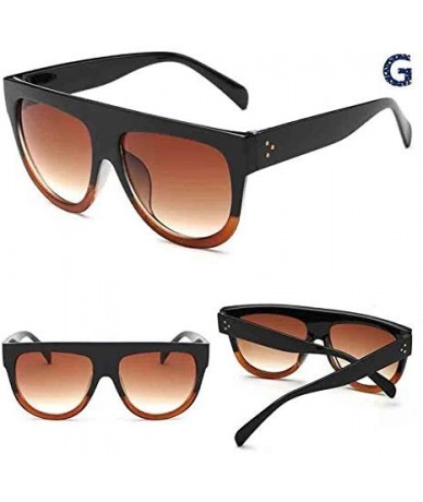 Oversized Sunglasses for Men Women Vintage Sunglasses Gradient Color Sunglasses Retro Oversized Glasses Eyewear - G - CU18QN4...