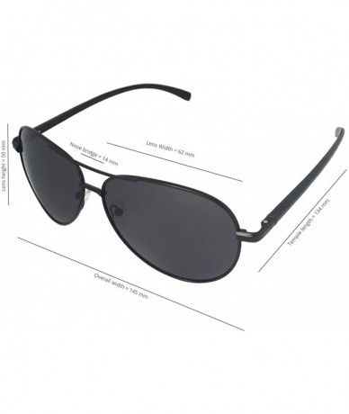 Sport Premium Ultra Sleek - Military Style - Sports Aviator Sunglasses - Polarized - 100% UV Protection (Large Frame) - CH11T...