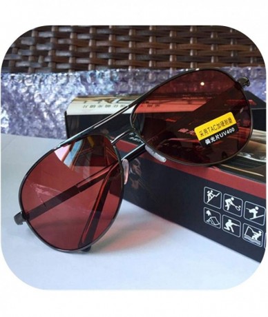 Goggle Polarized Sunglasses Men Women Night Vision Driving Glasses Goggles Driver Yellow Sun UV400 - C3 Red - CV198AI8QCA $34.29