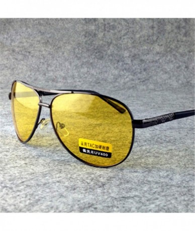 Goggle Polarized Sunglasses Men Women Night Vision Driving Glasses Goggles Driver Yellow Sun UV400 - C3 Red - CV198AI8QCA $34.29