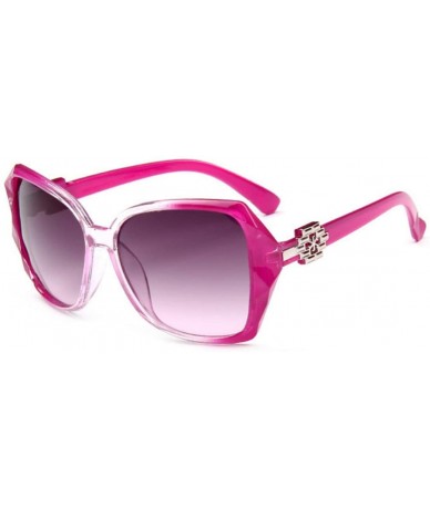 Square Women's Fashion Star Glasses Polarized Sunglasses Rose Red - Rose Red - CT190HMNEC0 $21.24