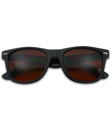 Shield Colorful Classic 80's Vintage Colored Pantone & Mirrored Lens Sunglasses - Black - CB187NNXILR $10.27