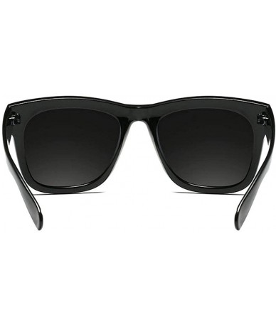 Goggle Ultra light Lady Fashion Brand Designer Square Frame Polarized Sunglasses Mens Goggle - Black - CK18SAXEUA9 $15.57