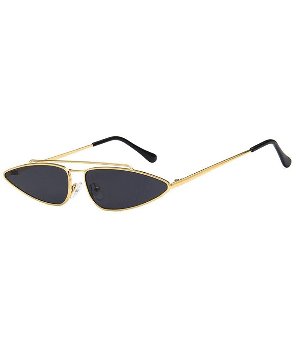 Aviator Sunglasses Fashion Metal Small Frame Teardrop Shaped Cat Eye UV400 Mirror Sun 3 - 1 - CZ18YQWG5ET $11.60