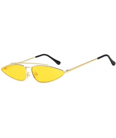 Aviator Sunglasses Fashion Metal Small Frame Teardrop Shaped Cat Eye UV400 Mirror Sun 3 - 1 - CZ18YQWG5ET $11.60