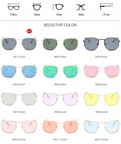 Square 2019 Metal Classic Vintage Women Sunglasses Luxury Glasses Female Driving Eyewear Oculos De Sol Masculino - CD199CGDIO...