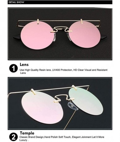 Round Men Women Vintage Round Brow Sunglasses Colored Metal Frame Tinted Lens Shades - Gold-smoke - CK18IGU032H $10.74