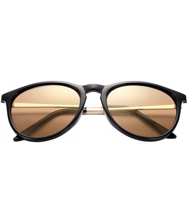 Oval Sunglasses for Women Fashion Cateye Erika Style Designer Frame Sun Glasses - C918HCN6UXS $15.06
