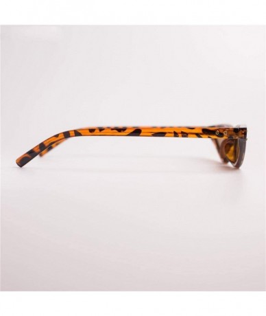 Aviator New Small Sunglasses Women Cat Eye Vintage Black Leopard Red Triangle C7 - C3 - CZ18YKULIXC $9.06