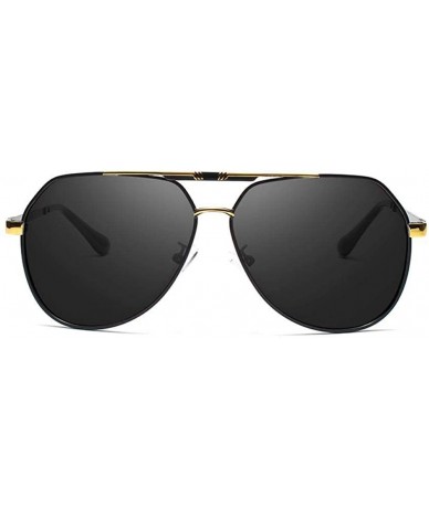 Aviator Men's Sunglasses Brand Designer Pilot Polarized Male Sun Glasses Y7700 C1BOX - Y7700 C2box - C718XEC6XIQ $31.35