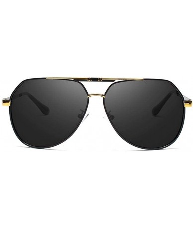 Aviator Men's Sunglasses Brand Designer Pilot Polarized Male Sun Glasses Y7700 C1BOX - Y7700 C2box - C718XEC6XIQ $15.07