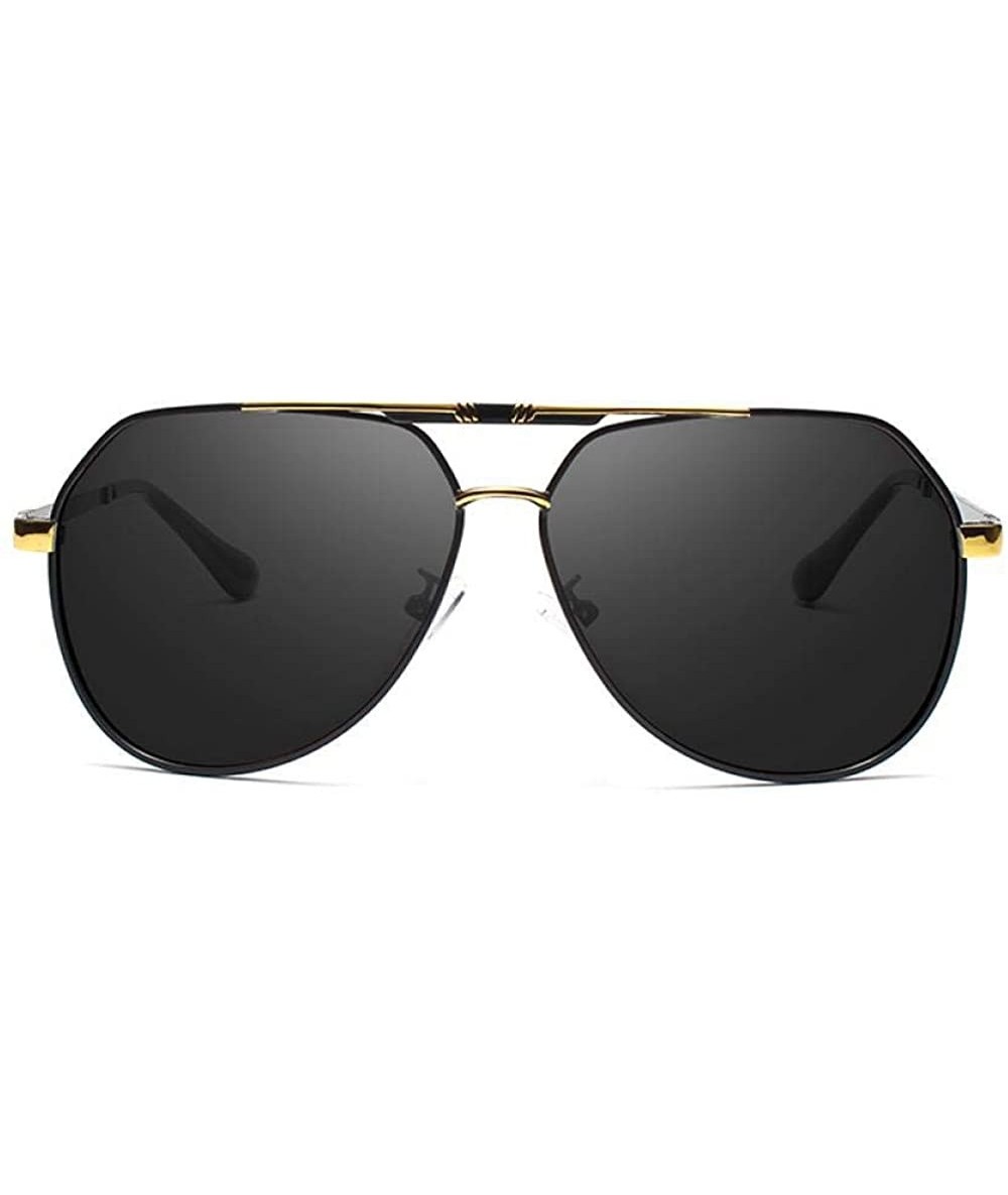 Aviator Men's Sunglasses Brand Designer Pilot Polarized Male Sun Glasses Y7700 C1BOX - Y7700 C2box - C718XEC6XIQ $35.43