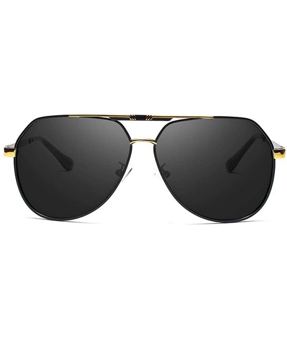 Aviator Men's Sunglasses Brand Designer Pilot Polarized Male Sun Glasses Y7700 C1BOX - Y7700 C2box - C718XEC6XIQ $15.07