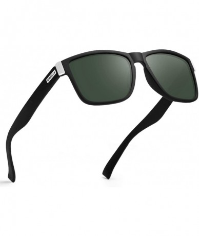 Wayfarer Vintage Polarized Sunglasses for Men and Women Driving Sun glasses 100% UV Protection - C218XU8A950 $33.16