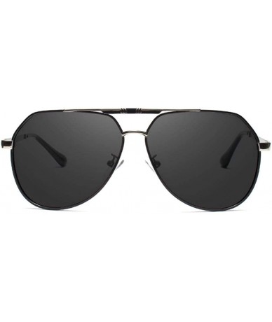 Aviator Men's Sunglasses Brand Designer Pilot Polarized Male Sun Glasses Y7700 C1BOX - Y7700 C2box - C718XEC6XIQ $15.07