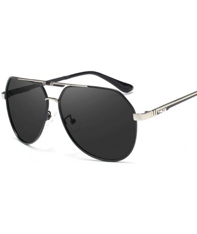 Aviator Men's Sunglasses Brand Designer Pilot Polarized Male Sun Glasses Y7700 C1BOX - Y7700 C2box - C718XEC6XIQ $35.43