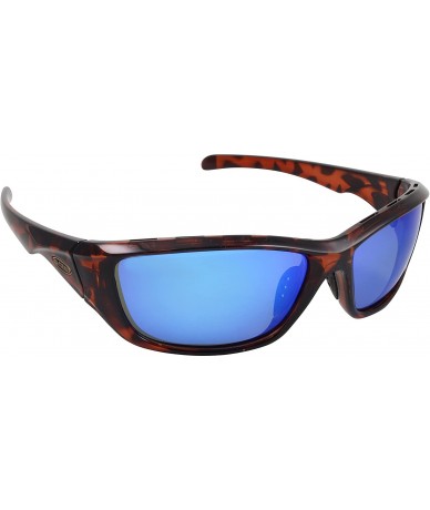 Wrap Day Tripper Polarized Sunglasses-Tortoise/Blue Mirror - CX12OBZYPG1 $18.49