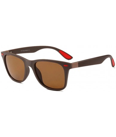Square Men Fishing Polarized Sunglasses for Men TR90 Frame Eyewear UV400 - C4 - CS18M3NYU5N $28.99
