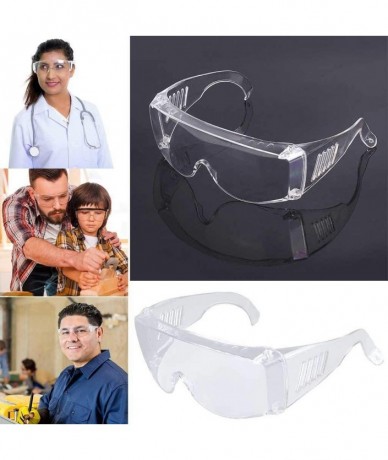 Goggle Glasses Multifunctional Transparent Glasses Dustproof Windproof and Wentilated Sides - Clear - CM196MCL30E $8.83