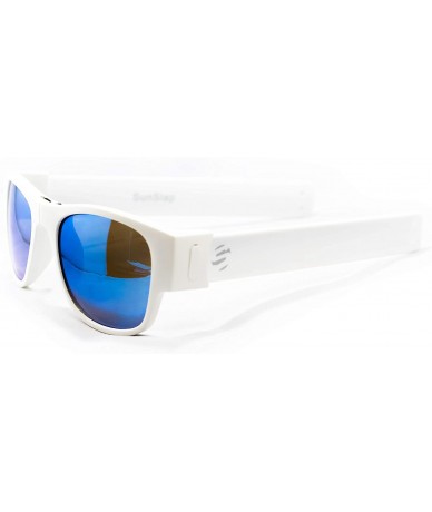 Sport Polarized Slap sunglasses fashion Beach Sports Outdoor sport travel for mens womens and kids - White/Blue - CW18ULEX844...
