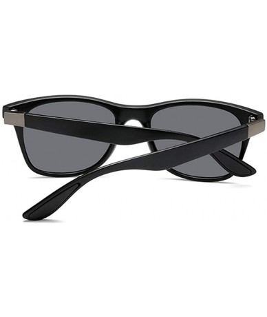 Goggle Men Polarized Sunglasses Vintage Rivet Driving Square Sun Glasses Women Shade Goggles UV400 - Blue Red Gray - CL199ON5...