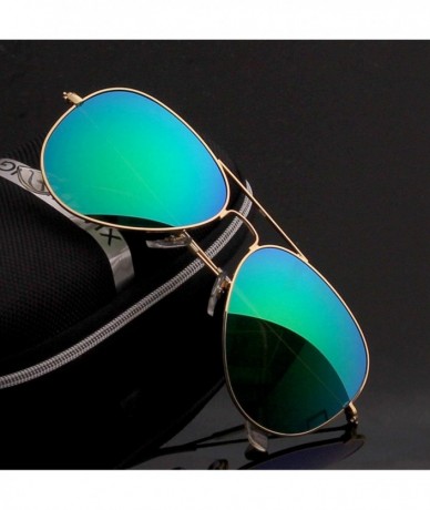 Round Design Men Aviation Sunglasses Classic Women Driving Alloy Frame Polit Mirror Sun Glasses UV400 Gafas De Sol - C019853T...