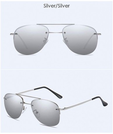 Aviator Sunglasses Men's Polarizing Sunglasses Classic Toad Lens Polarizing Sunglasses Driving - D - C818Q92XN9G $26.52