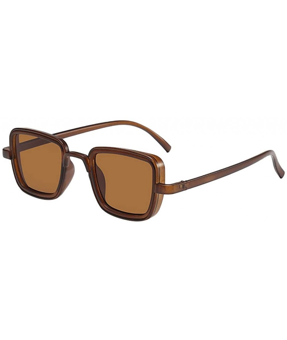 Square Sunglasses Sports Glasses Sport Sunglasses Ideal for Driving Fishing Cycling - B - C41906264DQ $10.84