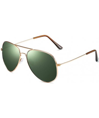 Round Fashion Retro Round Sunglasses Unisex Adult Polarized Driving Anti-UVA UVB Sunglasses - Green - C318X4MRC6A $8.85