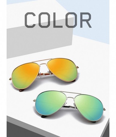 Round Fashion Retro Round Sunglasses Unisex Adult Polarized Driving Anti-UVA UVB Sunglasses - Green - C318X4MRC6A $8.85