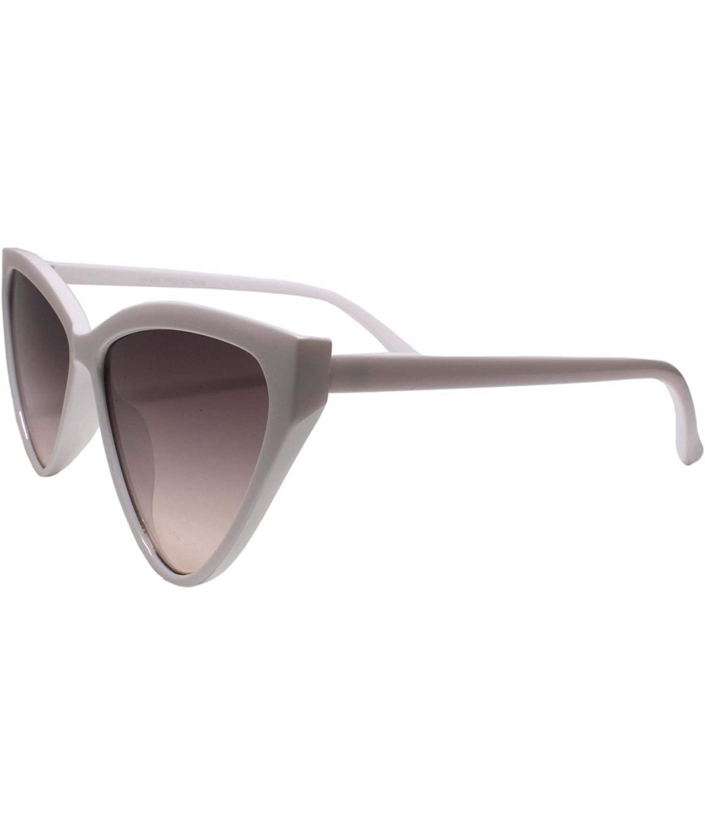 Cat Eye Elegant Exotic Womens Vintage Retro 50s 60s Look Cat Eye Sunglasses - CN199ERCG77 $14.42