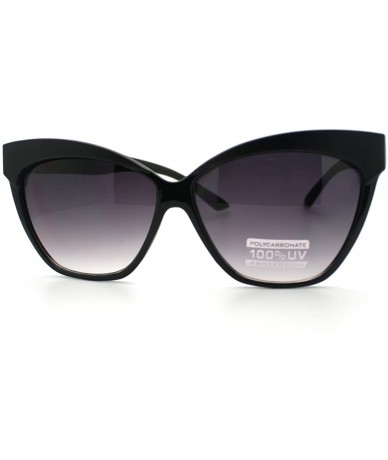 Oversized Womens Fashion Cat Eye Sunglasses Oversized Bold Stylish Shades - Black - CO11NP1TWB1 $23.24