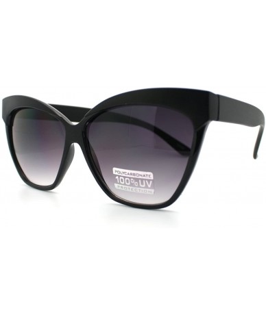 Oversized Womens Fashion Cat Eye Sunglasses Oversized Bold Stylish Shades - Black - CO11NP1TWB1 $10.33