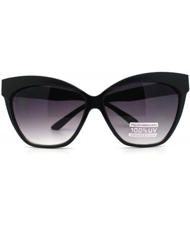 Oversized Womens Fashion Cat Eye Sunglasses Oversized Bold Stylish Shades - Black - CO11NP1TWB1 $10.33
