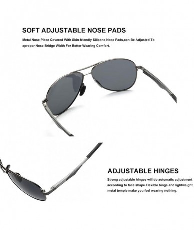 Aviator Aviator Polarized Sunglasses for Men and Women-UV400 Filter lens- Al-Mg Lightweight Frame - CP18OLN76II $13.03