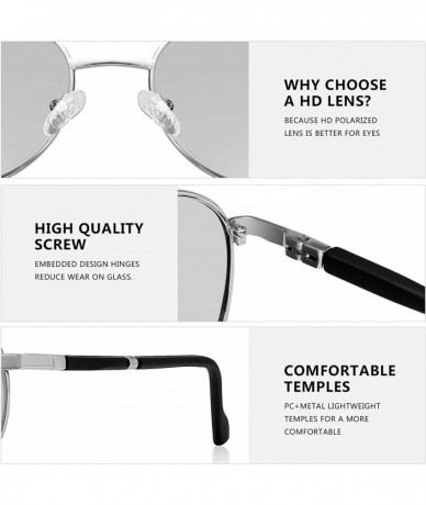 Oval Classic Round Polarized Sunglasses for Women and Men- Metal Frame with Spring Hinges - CG18UC35W6K $10.78